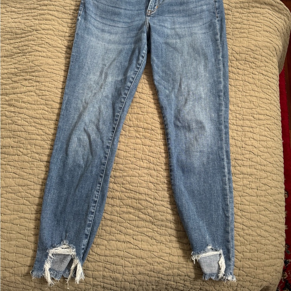 Abercrombie & Fitch Super Skinny Ankle Mid Rise Jeans